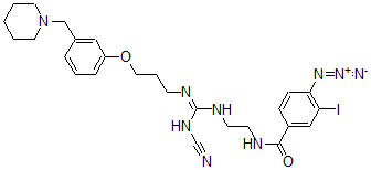 CAS#: 126632-02-8， 4-Azido-N-[2-[[N-Cyano-N'-[3-[3-(Piperidin-1-Ylmethyl)Phenoxy]Propyl]Carbamimidoyl]Amino]Ethyl]-3-Iodobenzamide