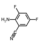 structure of CAS# 126674-94-0, 2-Amino-3,5-Difluorobenzonitrile;2-AMINO-3,5-DIFLUOROBENZONITRILE