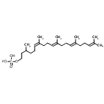 CAS#: 12698-55-4， alpha-[2-Methyl-4-(Phosphonooxy)Butyl]-omega-[(2E,6E)-3,7,11-Trimethyl-2,6,10-Dodecatrien-1-Yl]Poly[(2Z)-2-Methyl-2-Butene-1,4-Diyl]