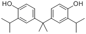 structure of CAS# 127-54-8, 4-[2-(4-Hydroxy-3-Propan-2-Ylphenyl)Propan-2-Yl]-2-Propan-2-Ylphenol;4-[1-(4-Hydroxy-3-Isopropyl-Phenyl)-1-Methyl-Ethyl]-2-Isopropyl-Phenol;4-[1-(4-Hydroxy-3-Isopropylphenyl)-1-Methylethyl]-2-Isopropylphenol;4-[2-(4-Hydroxy-3-Propan-2-Yl-Phenyl)Propan-2-Yl]-2-Propan-2-Yl-Phenol