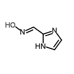 structure of CAS# 127020-07-9, (E)-N-Hydroxy-1-(1H-Imidazol-2-Yl)Methanimine;1H-Imidazol-2-carboxaldehyde oxime;MFCD09693731