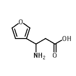 CAS#: 127024-32-2， 3-Amino-3-(3-Furyl)Propanoic Acid