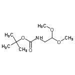 structure of CAS# 127119-09-9, 2-Methyl-2-Propanyl (2,2-Dimethoxyethyl)Carbamate;tert-butyl (2,2-dimethoxyethyl)carbamate