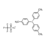 结构式 CAS# 127820-38-6, 三(4-甲基苯基)锍三氟甲烷磺酸酯