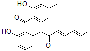 CAS#: 127848-72-0， 10-Sorbylchrysarobin