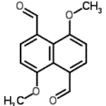 CAS#: 128038-44-8， 4,8-Dimethoxy-1,5-Naphthalenedicarbaldehyde
