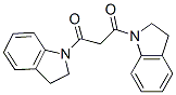 structure of CAS# 128099-74-1, 1,3-Bis(2,3-Dihydroindol-1-Yl)Propane-1,3-Dione;1,3-Di(Indolin-1-Yl)Propane-1,3-Dione;1,3-Bis(1-Indolinyl)Propane-1,3-Dione;Oprea1_301056