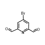 CAS#: 128184-01-0， 4-Bromo-2,6-Pyridinedicarbaldehyde