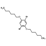 CAS#: 128424-36-2， 1,4-Dibromo-2,5-Bis(Hexyloxy)Benzene
