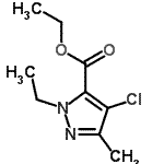 CAS#: 128537-47-3， Ethyl 4-Chloro-1-Ethyl-3-Methyl-1H-Pyrazole-5-Carboxylate