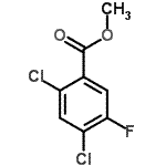 结构式 CAS# 128800-56-6, 甲基2,4-二氯-5-氟苯甲酸酯