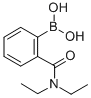 structure of CAS# 129112-21-6, B-[2-[(Diethylamino)Carbonyl]Phenyl]-Boronic Acid;Boronicacid, B-[2-[(Diethylamino)Carbonyl]Phenyl]-;2-(N,N-DIETHYLAMINOCARBONYL)PHENYLBORONIC ACID;2-[(DIETHYLAMINO)CARBONYL]BENZENEBORONIC ACID