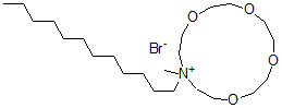 CAS#: 129117-49-3， 13-Dodecyl-13-Methyl-1,4,7,10-Tetraoxa-13-Azoniacyclopentadecane Bromide