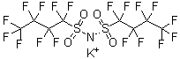 structure of CAS# 129135-87-1, Potassium Bis[(Nonafluorobutyl)Sulfonyl]Azanide;Potassium Bisnonafluoro-1-butanesulfonimidate