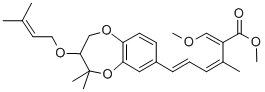 CAS#: 129145-64-8， Methyl (2E,3Z,5E)-6-[(3S)-2,2-Dimethyl-3-(3-Methylbut-2-Enoxy)-3,4-Dihydro-1,5-Benzodioxepin-8-Yl]-2-(Methoxymethylidene)-3-Methylhexa-3,5-Dienoate