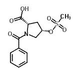 CAS#: 129155-63-1， (4S)-1-Benzoyl-4-[(Methylsulfonyl)Oxy]-L-Proline