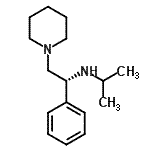 structure of CAS# 129157-10-4, N-[(1R)-1-Phenyl-2-(1-Piperidinyl)Ethyl]-2-Propanamine;((1R)-1-phenyl-2-piperidylethyl)(methylethyl)amine;(R)-(-)-N-(2-Propyl)-1-phenyl-2-(1-piperidino)ethylamine;(R)-(-)-N-Isopropyl-1-phenyl-2-(1-piperidinyl)ethylamine