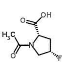 CAS#: 129512-85-2， (4S)-1-Acetyl-4-Fluoro-L-Proline