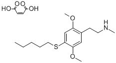 CAS#: 129658-13-5， 2,5-Dimethoxy-N-Methyl-4-(Pentylthio)Benzeneethanamine (Z)-2-Butenedioate (1:1)
