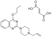 CAS 登录号：129664-00-2， 2-(4-烯丙基-1-哌嗪基)-4-丙氧基喹唑啉富马酸盐