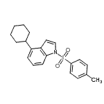 CAS#: 129667-02-3， 4-Cyclohexyl-1-[(4-Methylphenyl)Sulfonyl]-1H-Indole
