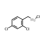 structure of CAS# 129752-86-9, Chloro(2,4-Dichlorobenzyl)Magnesium;2,4-Dichlorobenzylmagnesium chloride;2,4-Dichlorobenzylmagnesium chloride 0.25 M in Diethyl Ether