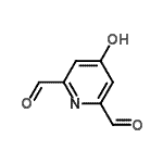 CAS#: 129800-01-7， 4-Hydroxy-2,6-Pyridinedicarbaldehyde