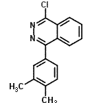 结构式 CAS# 129842-38-2, 1-氯-4-(3,4-二甲基苯基)酞嗪