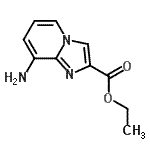 结构式 CAS# 129912-07-8, 乙基8-氨基咪唑并[1,2-a]吡啶-2-羧酸酯