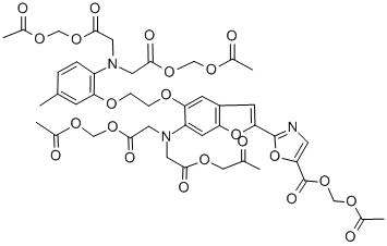CAS#: 130100-20-8， 2-[5-[2-[(Acetyloxy)Methoxy]-2-Oxoethoxy]-6-[Bis[2-[(Acetyloxy)Methoxy]-2-Oxoethyl]Amino]-2-Benzofuranyl]-5-Oxazolecarboxylicacid (Acetyloxy)Methyl Ester