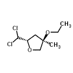 CAS#: 130307-79-8， 1,4-Anhydro-5,5-Dichloro-3,5-Dideoxy-2-O-Ethyl-2-C-Methyl-D-Erythro-Pentitol