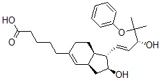 CAS#: 130377-59-2， 5-[(1S,2S,3aR,7aR)-2-Hydroxy-1-[(E,3R)-3-Hydroxy-4-Methyl-4-(Phenoxy)Pent-1-Enyl]-2,3,3a,6,7,7a-Hexahydro-1H-Inden-5-Yl]Pentanoic Acid