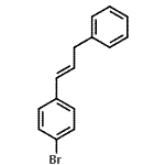 structure of CAS# 13041-70-8, 1-Bromo-4-[(1E)-3-Phenyl-1-Propen-1-Yl]Benzene;(E)-1-Bromo-4-(2-phenylethenyl)benzene;1-bromo-4-(3-phenylprop-1-enyl)benzene