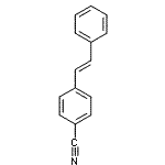 结构式 CAS# 13041-79-7, 4-[(E)-2-苯基乙烯基]苯甲腈