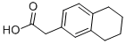 structure of CAS# 13052-99-8, 5,6,7,8-Tetrahydronaphthalen-2-Ylacetic Acid;2-Tetralin-6-Ylacetate;2-(6-Tetralinyl)Acetate;2-(5,6,7,8-Tetrahydronaphthalen-2-Yl)Ethanoate