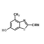 CAS#: 130593-25-8， 6-Hydroxy-4-Methyl-1,3-Benzothiazole-2-Carbonitrile