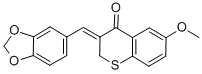 CAS#: 130689-05-3， (3Z)-3-(1,3-Benzodioxol-5-Ylmethylidene)-6-Methoxythiochroman-4-One