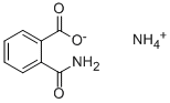 结构式 CAS# 131-63-5, 2-氨基甲酰基苯甲酸铵
