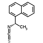 结构式 CAS# 131074-55-0, 1-[(1S)-1-异硫氰酸基乙基]萘