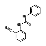 structure of CAS# 13114-96-0, 1-(2-Cyanophenyl)-3-Phenylurea;1-(2-cyanophenyl)-3-phenylurea;1-(2-Cyano-phenyl)-3-phenyl-urea;MFCD00033190