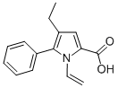 structure of CAS# 131172-70-8, 1-Ethenyl-4-Ethyl-5-Phenylpyrrole-2-Carboxylic Acid;4-Ethyl-5-Phenyl-1-Vinyl-Pyrrole-2-Carboxylate;4-Ethyl-5-Phenyl-1-Vinyl-2-Pyrrolecarboxylate;1-Ethenyl-4-Ethyl-5-Phenyl-Pyrrole-2-Carboxylate