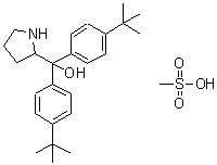 CAS#: 131180-56-8， Bis[4-(2-Methyl-2-Propanyl)Phenyl][(2S)-2-Pyrrolidinyl]Methanol Methanesulfonate (1:1)