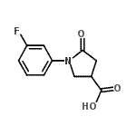 CAS#: 13135-69-8， 1-(3-Fluorophenyl)-5-Oxo-3-Pyrrolidinecarboxylic Acid