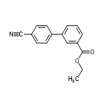 structure of CAS# 131379-34-5, Ethyl 4'-Cyano-3-Biphenylcarboxylate;ethyl 4'-cyanobiphenyl-3-carboxylate