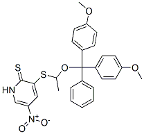 CAS#: 131384-76-4， 3-[1-[Bis(4-Methoxyphenyl)-Phenylmethoxy]Ethylsulfanyl]-5-Nitro-1H-Pyridine-2-Thione
