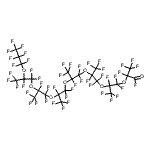 结构式 CAS# 13140-25-5, 2,4,4,5,7,7,8,10,10,11,13,13,14,16,16,17,19,19,20,22,22,23,23,24,24,24-二十六氟-2,5,8,11,14,17,20-七(三氟甲基)-3,6,9,12,15,18,21-七氧杂二十四烷-1-酰基氟化物