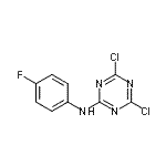 结构式 CAS# 131468-33-2, 4,6-二氯-N-(4-氟苯基)-1,3,5-三嗪-2-胺