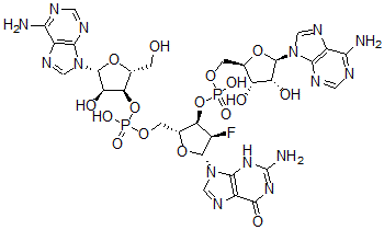 CAS#: 131889-16-2， Adenylyl-(3'-5')-2'-deoxy-2'-fluoroguanylyl-(3'-5')adenosine