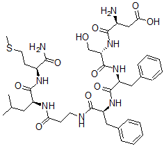 CAS#: 132041-94-2， L-alpha-Aspartyl-L-seryl-L-phenylalanyl-L-phenylalanyl-beta-alanyl-L-leucyl-L-methioninamide