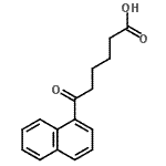 结构式 CAS# 132104-09-7, 6-(1-萘基)-6-氧代己酸